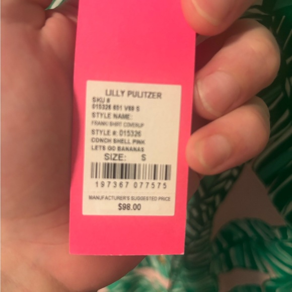 Women's Franki Shirt Swim Cover Up green size small nwt - Picture 8 of 9